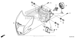 CRF250L (ABS) Headlight (1)