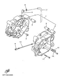 T105E Картер двигателя