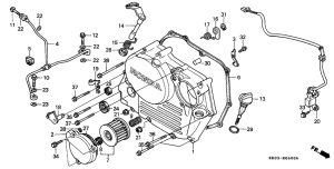 XR200R Крышка картера правая
