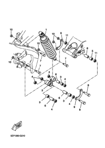 YZF-R125 Задняя подвеска