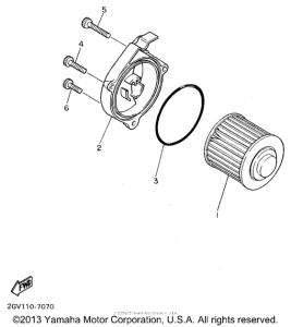 XV535GC Масляный фильтр