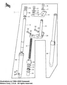 KD80 Вилка передней оси