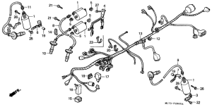 VFR750F Wire harness /  ignition coil