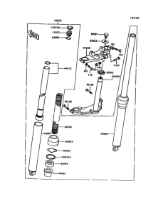 KE100 Передняя вилка