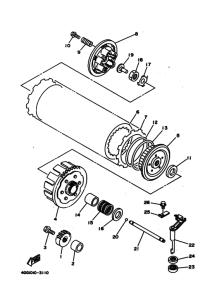 TY250Z Сцепление