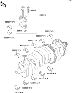 ZX1200 Коленвал