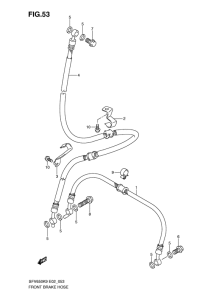 SFV650 (ABS) Передние тормозные трубки