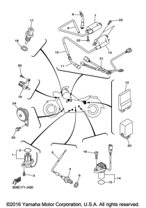 XVS1300CT Электрика 1
