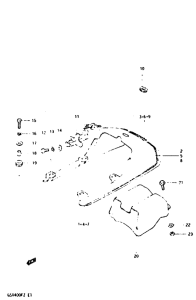 GSX400 Обтекатель сидения