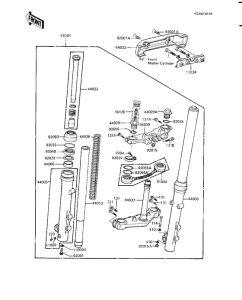  Вилка передней оси