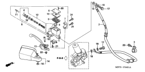 XL1000V (ABS) Fr. brake master cylinder