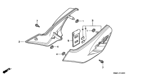 XL600V Боковая крышка