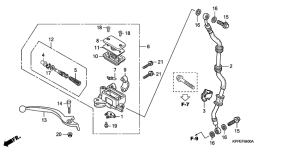 CBR125RS Fr. brake master cylinder