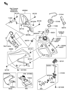 DR-Z110 Tank fuel
