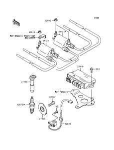 ZR400 Катушка зажигания