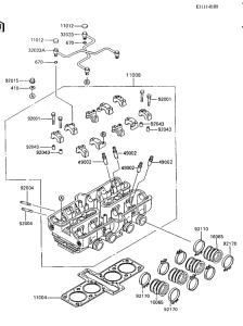 ZX600 Головка цилиндров