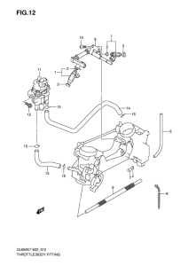 DL650 (ABS) Throttle body fitting