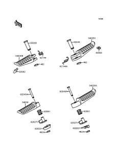 ZR750 Подножки