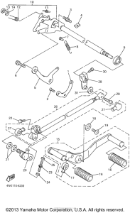XVZ1300ANC Вал переключения