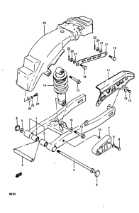 RB50 Заднее крыло