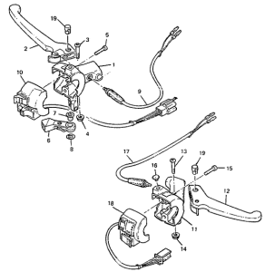 CW50 Handle switch. lever