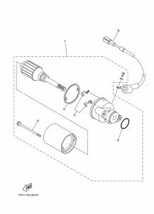TTR50E Стартерный мотор