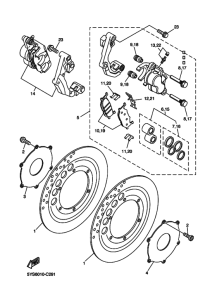XVS1100 ﾌﾛﾝﾄﾌﾞﾚｰｷｷﾔﾘﾊﾟ