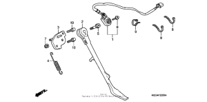 VT750CA Подножка