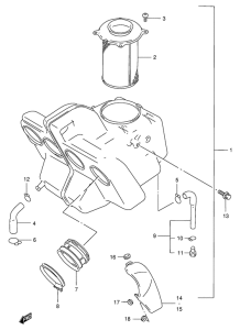 GSX400 Воздухоочиститель