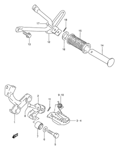 DR250 Подножки
