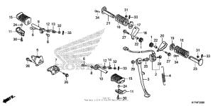 CMX250C Подножки