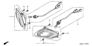 ST1300 Задний фонарь