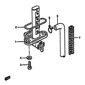 GS550 Топливный кран