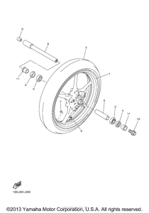 YZF-R6 Переднее колесо