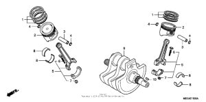 VT750CA Коленвал