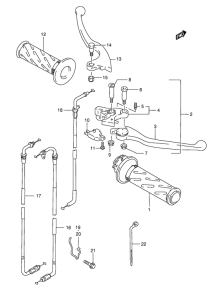 GSF1200S Рулевой рычаг