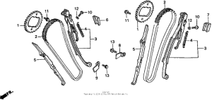 VT750C Цепь ГРМ