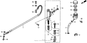 CR125R Задний тормозной цилиндр