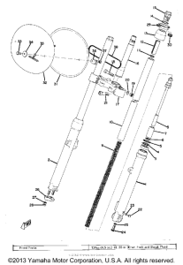 MX175B Передняя вилка
