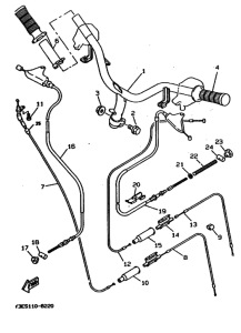 CW50 Рулевой рычаг и кабель