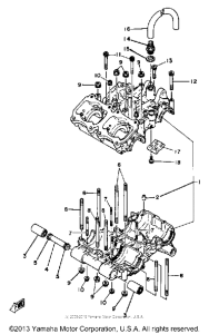 TZ250H Картер двигателя
