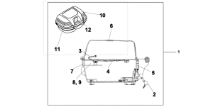 XL1000V (ABS) Top box 45l unpainted
