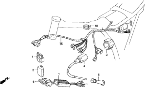 XR250R Жгут проводов