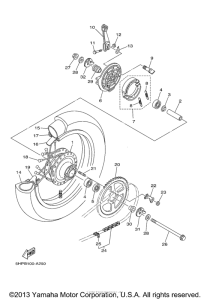 TTR125ES Переднее колесо