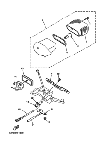 XVS125 Taillight unit ass`y