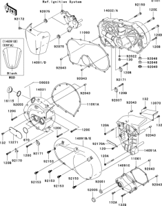 VN900 Engine cover(s)(1 / 2)