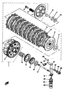 XT500 Сцепление