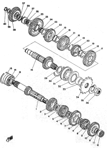 RD250 Трансмиссия