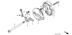 XR200R Задний тормоз