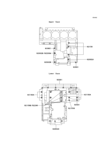 ZX1100 Болты крепления картера
